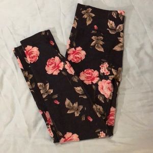 Floral Leggings with Roses